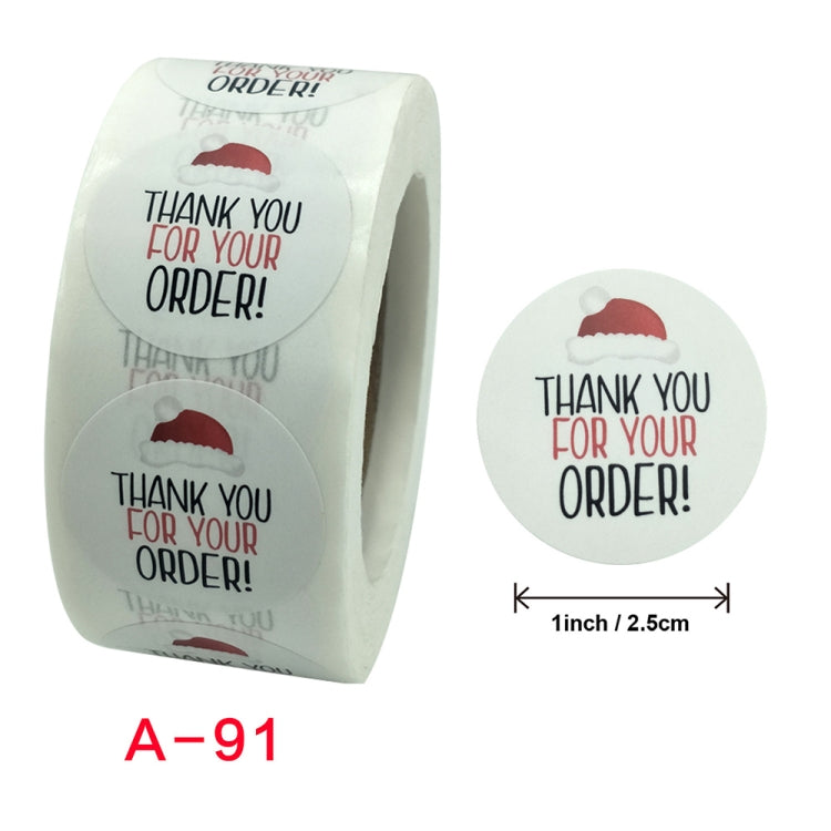 10 PCS Holiday Gift Baking Envelope Label Sticker, Size: 2.5 cm/1 inch