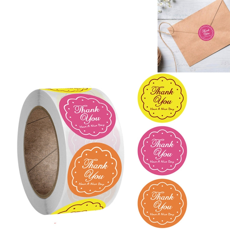 10 PCS Thank You Sticker Gift Decoration Label, Size: 2.5cm / 1inch(A-144)