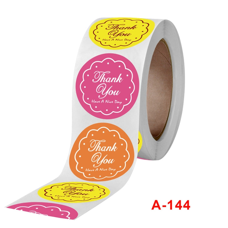 10 PCS Thank You Sticker Gift Decoration Label, Size: 2.5cm / 1inch(A-144)