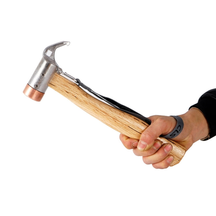 Claw Hammer Stainless Steel Copper Hammer Outdoor  Mountaineering Camping Small Hammer(Round Copper Head)