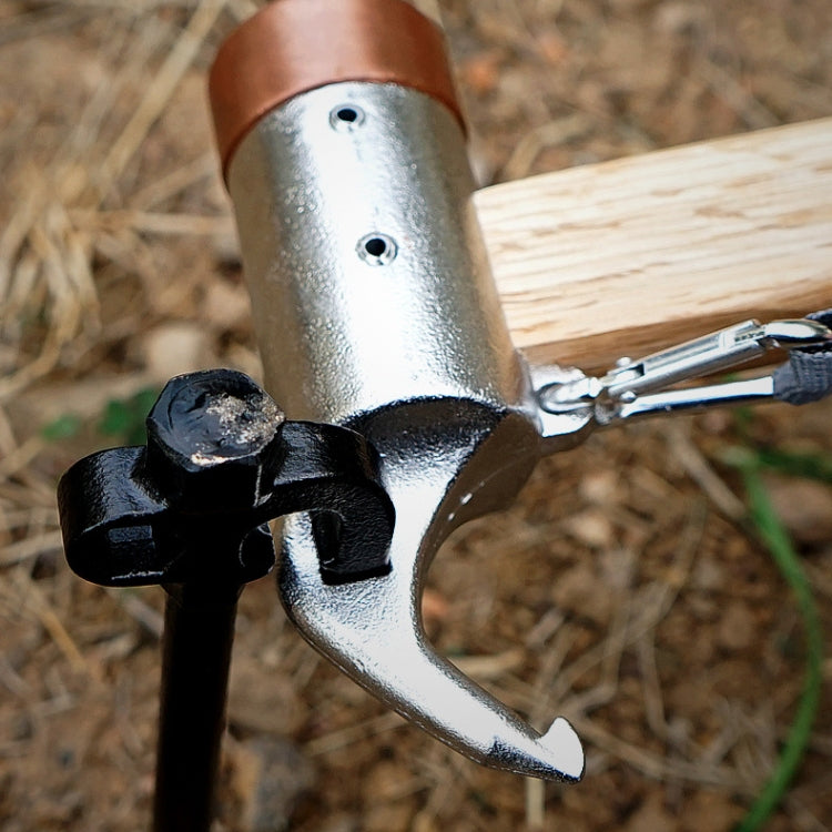 Claw Hammer Stainless Steel Copper Hammer Outdoor  Mountaineering Camping Small Hammer(Round Copper Head)