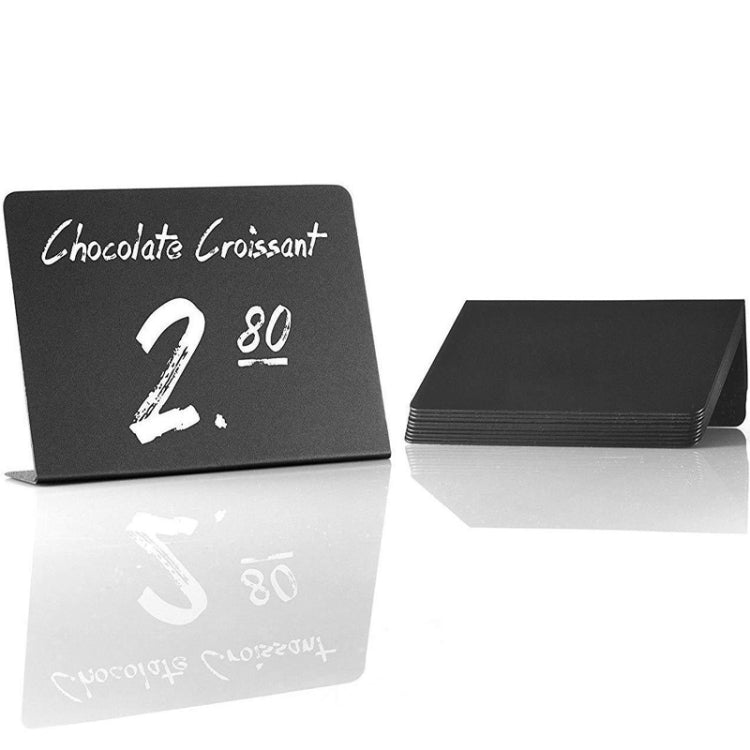 10 PCS Acrylic Organic Glass Small Blackboard Wedding Party Desktop Display Countertop Home Desktop Decoration Small Blackboard(7.62x10.16cm)