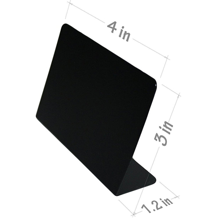 10 PCS Acrylic Organic Glass Small Blackboard Wedding Party Desktop Display Countertop Home Desktop Decoration Small Blackboard(7.62x10.16cm)