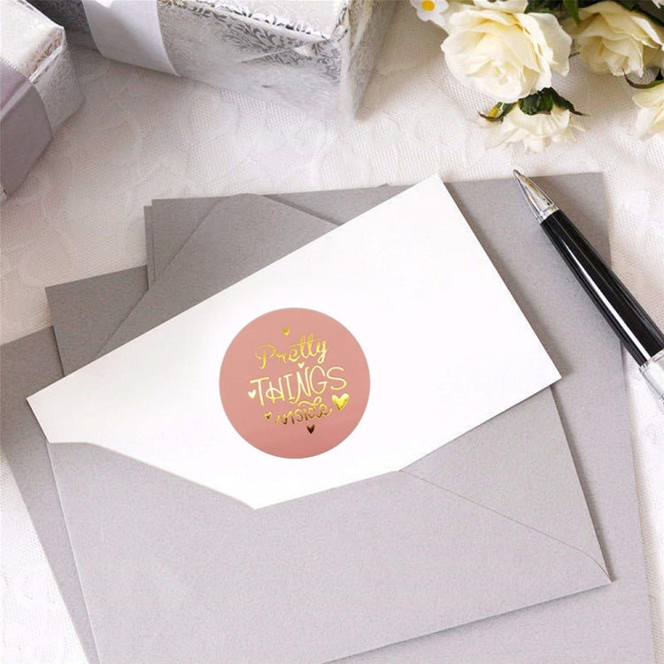 5 PCS Envelope Seal Sticker Gift Decoration Stamping Sticker, Size: 2.5cm / 1inch(C-01)