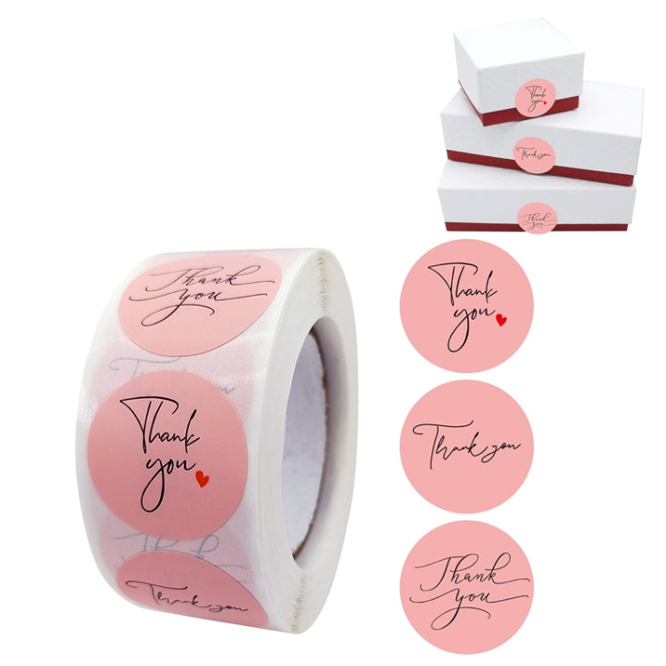 5 PCS Thanks You Baking Sticker Label, Size: 2.5cm / 1inch(G-07)