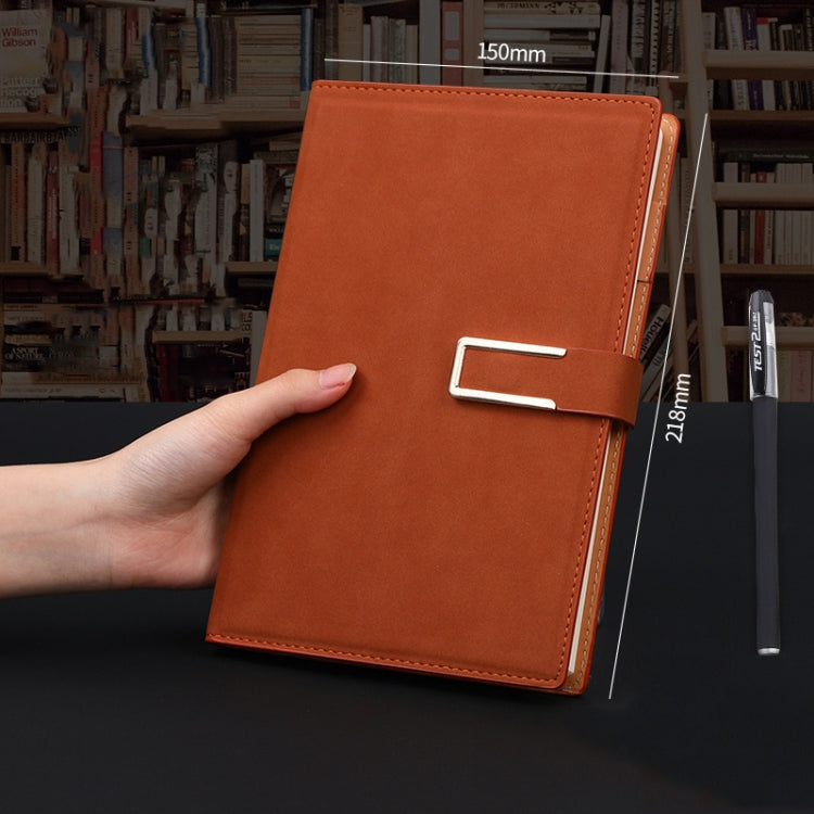 Notebook Business Retro Simple Notebook Office Notepad Brown A5 Sheepskin Buckle