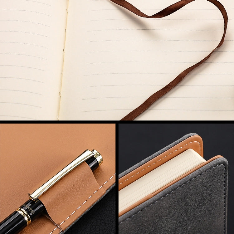 Notebook Business Retro Simple Notebook Office Notepad Black B5 Window Grille Magnetic Buckle