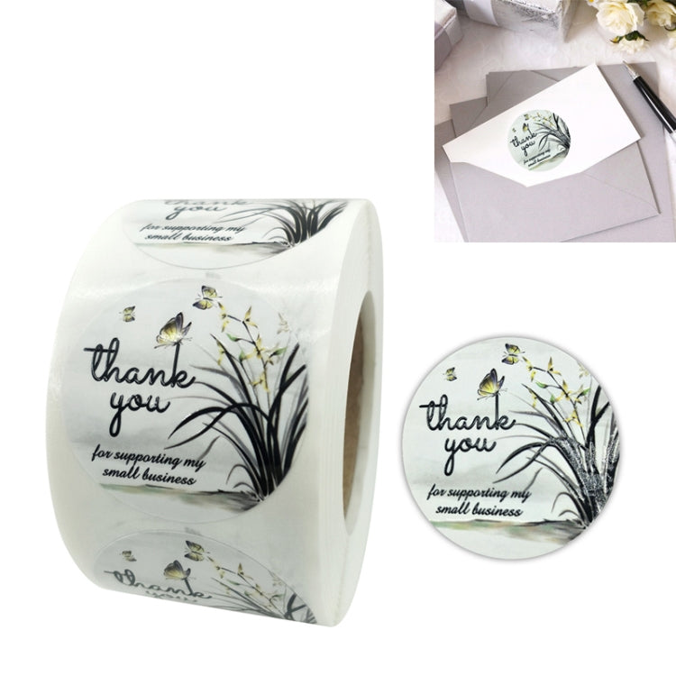 3 PCS Flower Sticker Envelope Sealing Sticker Thank You Label, Size: 3.8cm / 1.5inch(K-16-38)