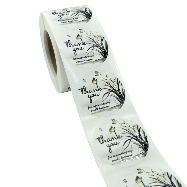3 PCS Flower Sticker Envelope Sealing Sticker Thank You Label, Size: 3.8cm / 1.5inch(K-16-38)