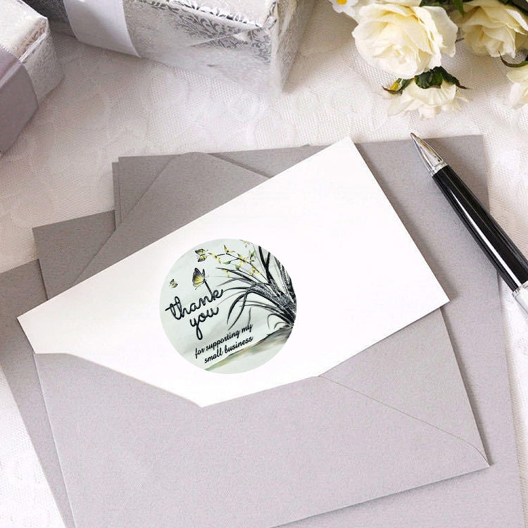 3 PCS Flower Sticker Envelope Sealing Sticker Thank You Label, Size: 3.8cm / 1.5inch(K-16-38)