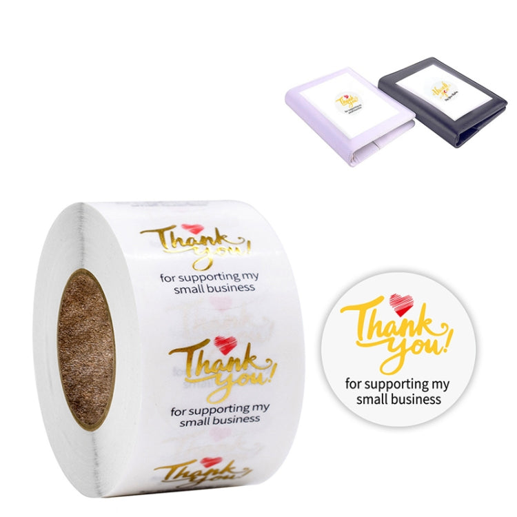 Transparent Hot Stamping Thank You Sticker Wedding Gift Decoration Label Envelope Seal Sticker, Size: 2.5cm / 1inch