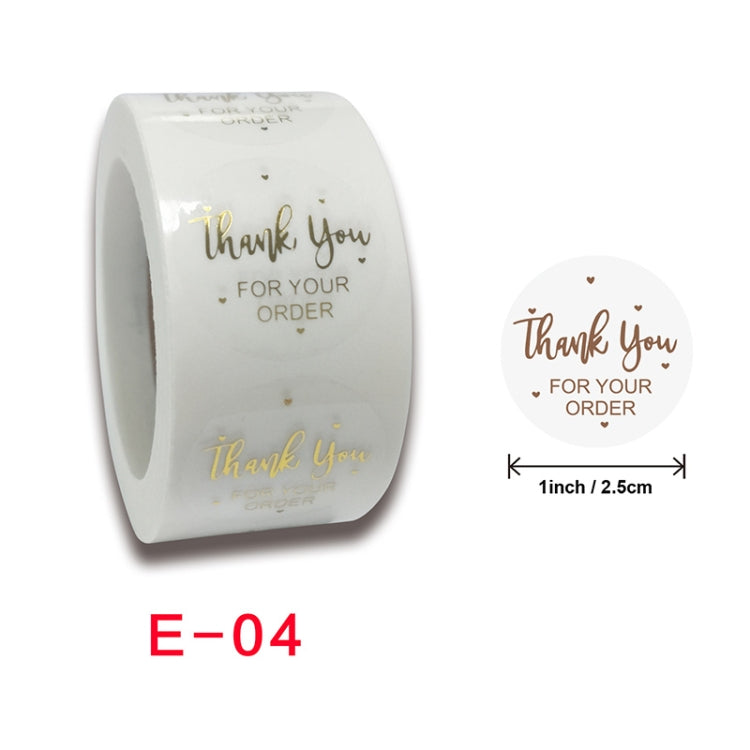 3 PCS Bronzing Sticker Sealing Sticker Gift Baking Decoration Label, Size: 2.5cm/1inch