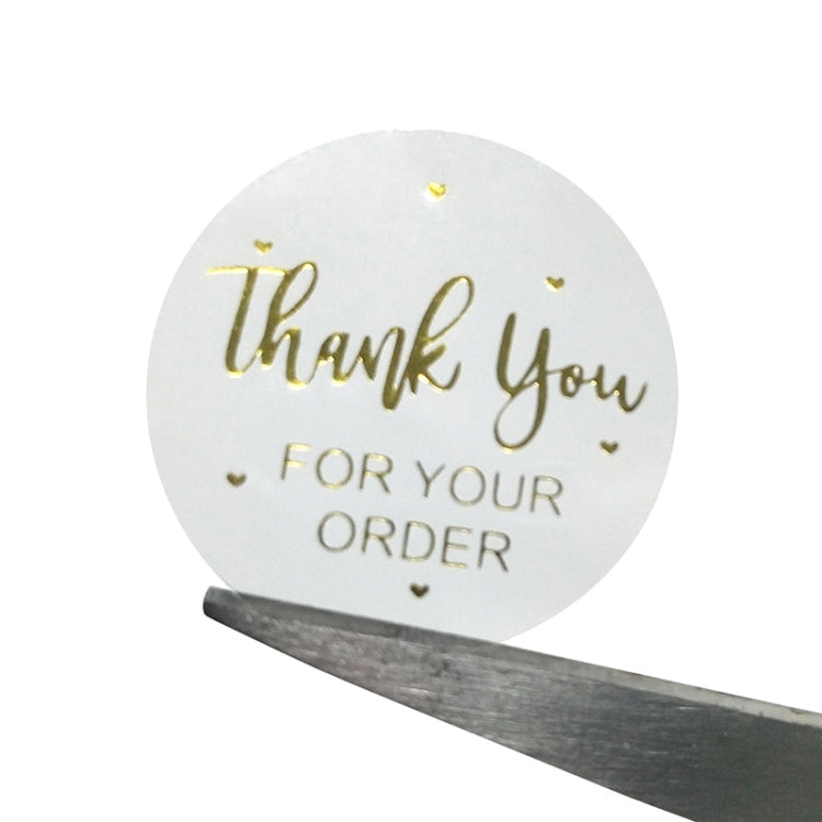 3 PCS Bronzing Sticker Sealing Sticker Gift Baking Decoration Label, Size: 2.5cm/1inch