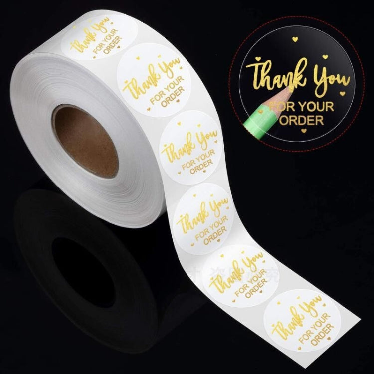 3 PCS Bronzing Sticker Sealing Sticker Gift Baking Decoration Label, Size: 2.5cm/1inch