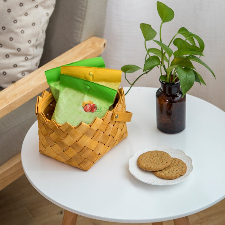 Hand-Woven Storage Basket Fruit & Vegetable Storage Basket Picnic Basket 1418015, Specification: 8015L-17x12cm