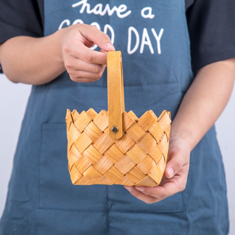 Handmade Rattan Basket Idyllic Picnic Food Gift Box 19x17cm(1418013)