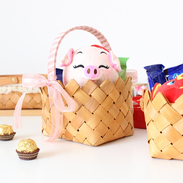 Handmade Rattan Basket Idyllic Picnic Food Gift Box 19x17cm(1418013)