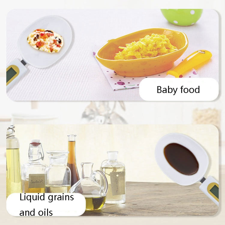 ABS Electronic Measuring Spoon Spoon Weighing Measuring Tool, Specification: 500g/0.1g, Colour: White Large Spoon