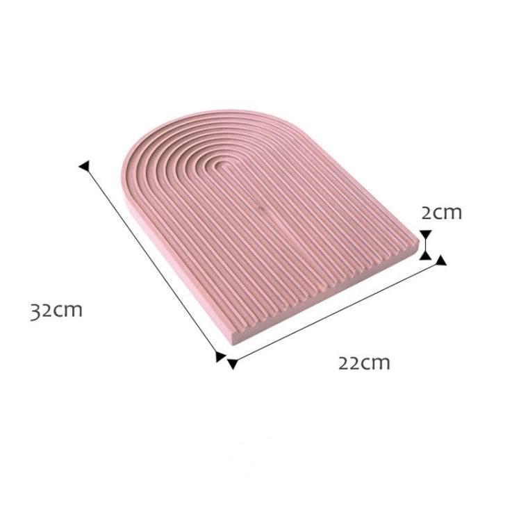 Water Ripple Cutting Board Afternoon Tea Snack Plate Photo Props Large (Dirty Pink)