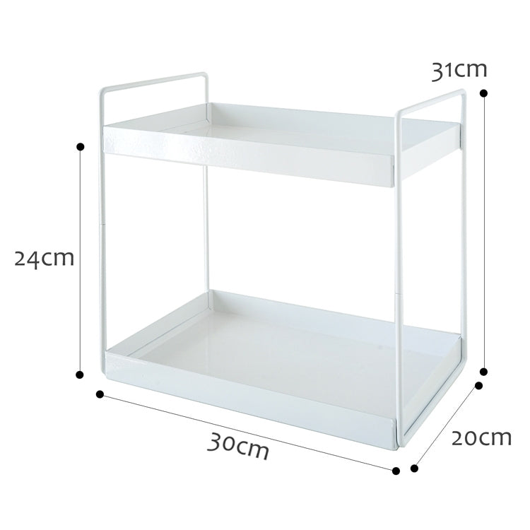 Home Storage Rack Bathroom Narrow Side Shelf, Specification: Large (White)