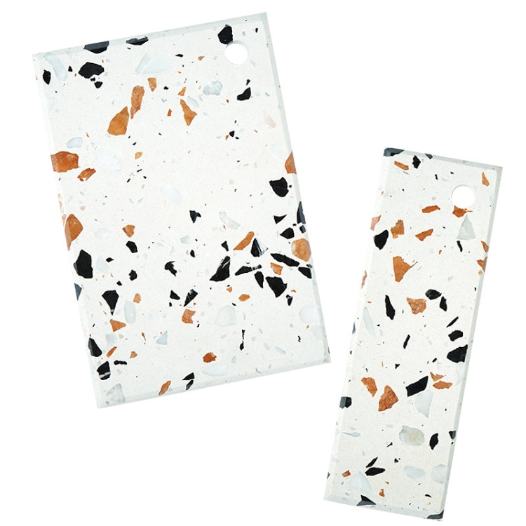 Terrazzo Chopping Board Coffee Shop Dinner Plate Cheese Board Food Photography Plate, Specification: Large