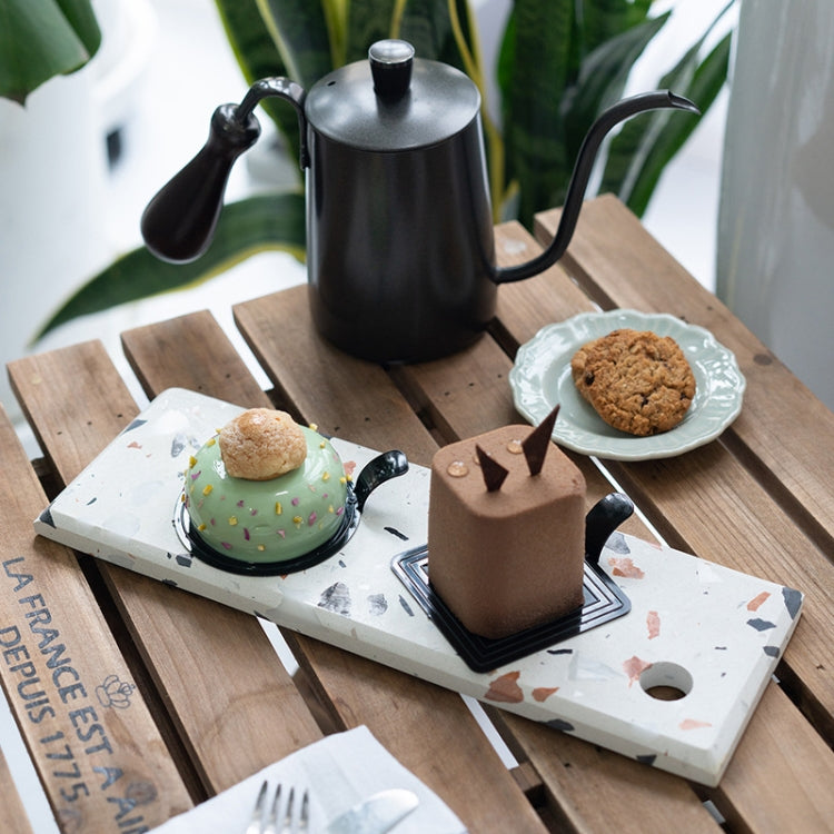 Terrazzo Chopping Board Coffee Shop Dinner Plate Cheese Board Food Photography Plate, Specification: Large