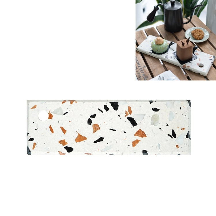 Terrazzo Chopping Board Coffee Shop Dinner Plate Cheese Board Food Photography Plate, Specification: Small