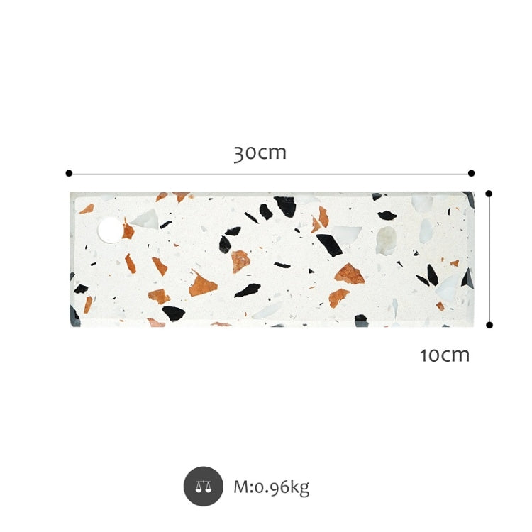 Terrazzo Chopping Board Coffee Shop Dinner Plate Cheese Board Food Photography Plate, Specification: Small