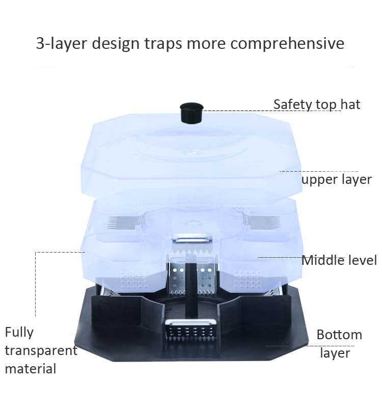 5 PCS Cockroach Trap Household Non-Toxic Trap Small Cockroach House