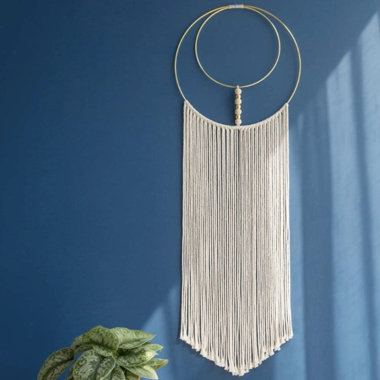 Metal Loop Cotton Rope Woven Home Pendant Simple Bohemian Pendant