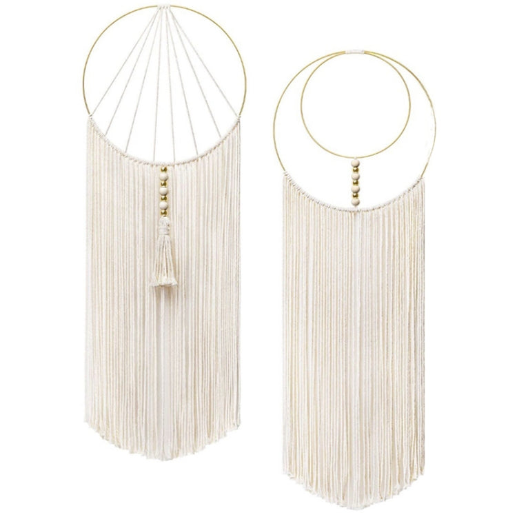 Metal Loop Cotton Rope Woven Home Pendant Simple Bohemian Pendant
