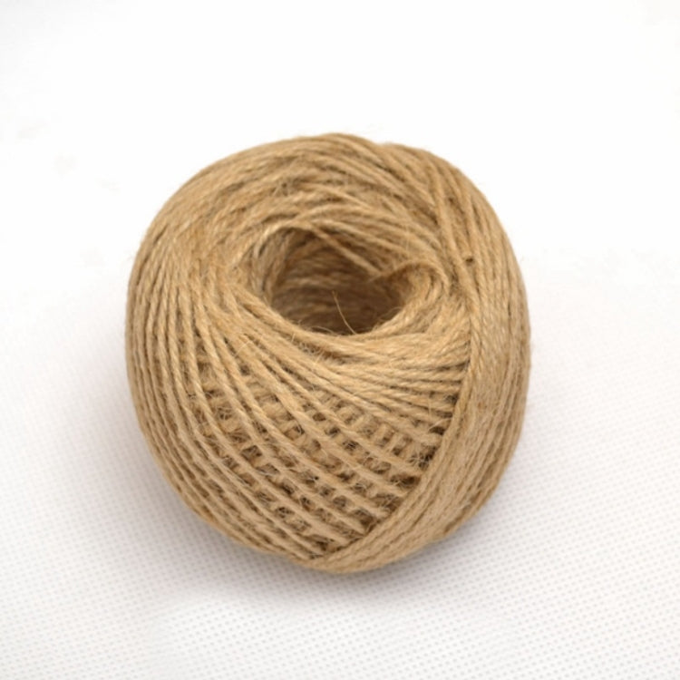 2 PCS DIY Fine Hemp Rope Hand-Decorated Braided Twine, Specification: 30 Meters Per Roll(True Color)