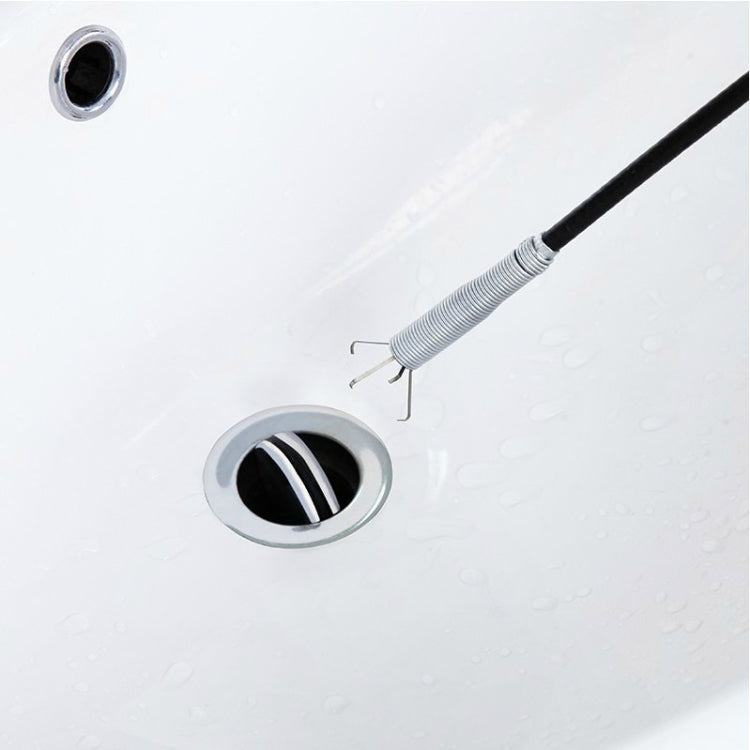 5 PCS Sewer Catch Hooks Pipe Dredges 160cm Black Tube