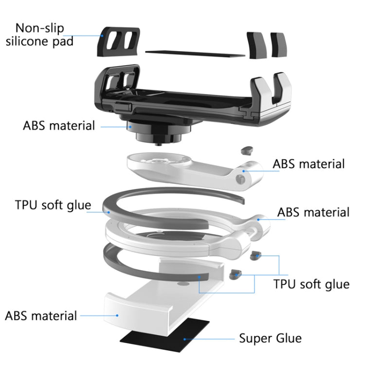 Two-in-one Multifunctional Wall-mounted Desktop Phone Computer Bracket
