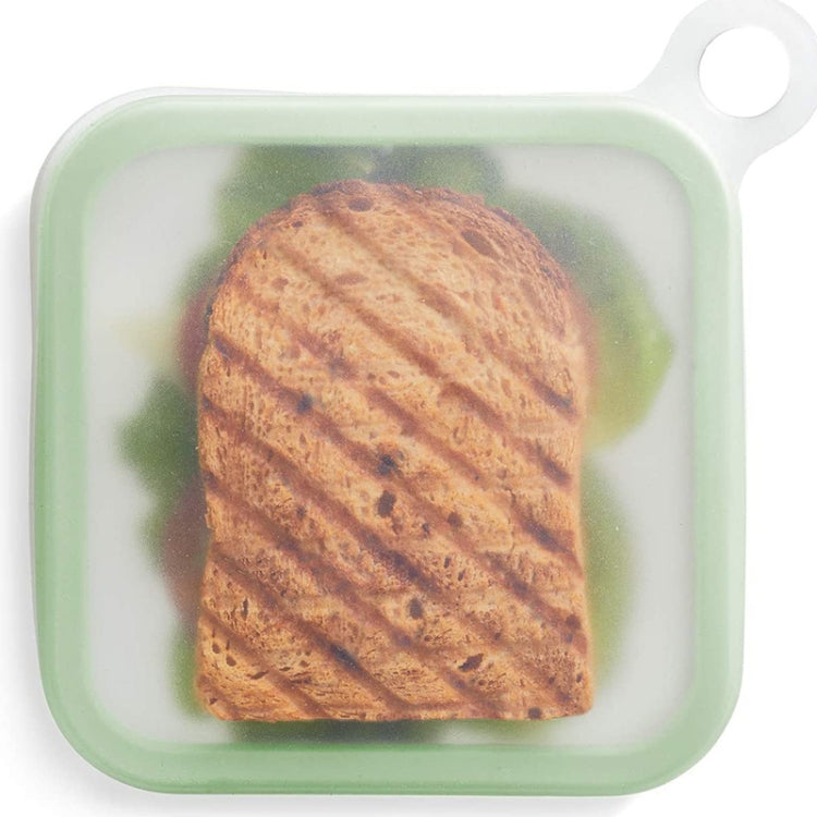 5 PCS Sandwich Toast Bento Box Lunchbox Portable Take-Out Student Office Worker Lunch Box, Capacity: 301-500ml(Transparent Green)