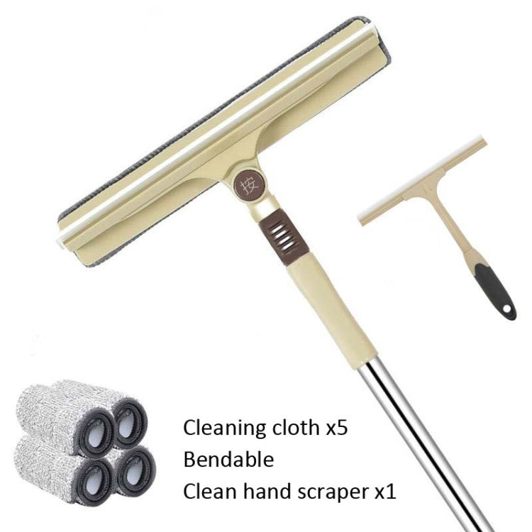 Household Window Wiper Glass Wiper Telescopic Rod Scraper, Specification: Standard  5