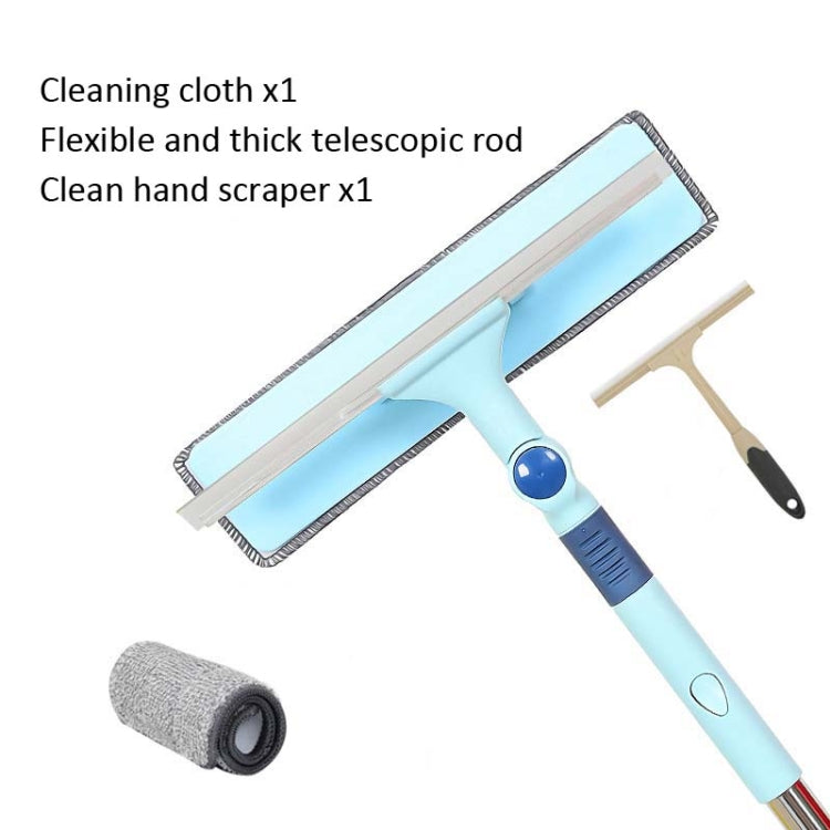 Household Window Wiper Glass Wiper Telescopic Rod Scraper, Specification: Upgraded 2