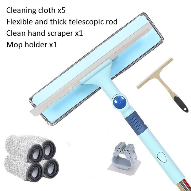 Household Window Wiper Glass Wiper Telescopic Rod Scraper, Specification: Upgraded 5