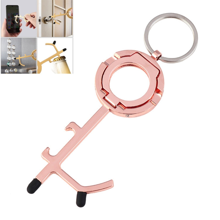 2 PCS EDC Door Opener Non-Contact Press Elevator Protection Keychain Pendant, Specification: OPP Packaging