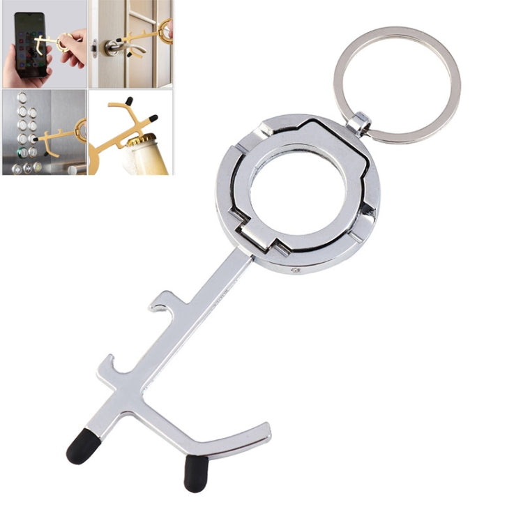 2 PCS EDC Door Opener Non-Contact Press Elevator Protection Keychain Pendant, Specification: OPP Packaging