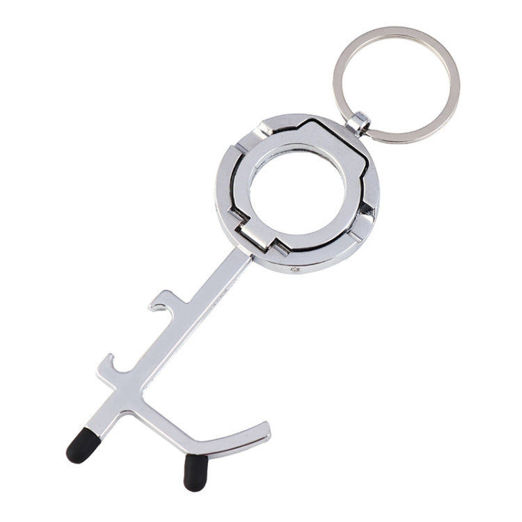 2 PCS EDC Door Opener Non-Contact Press Elevator Protection Keychain Pendant, Specification: OPP Packaging