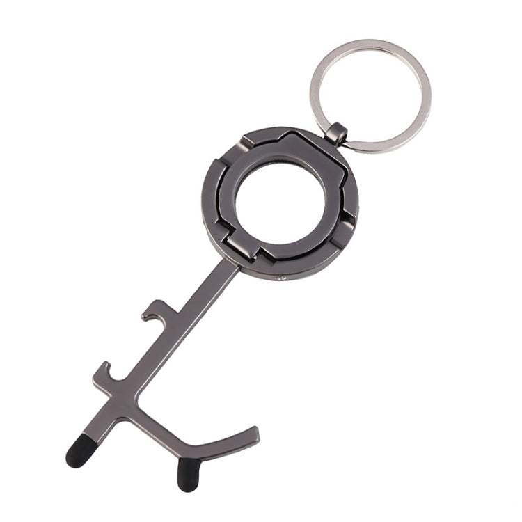 2 PCS EDC Door Opener Non-Contact Press Elevator Protection Keychain Pendant, Specification: OPP Packaging