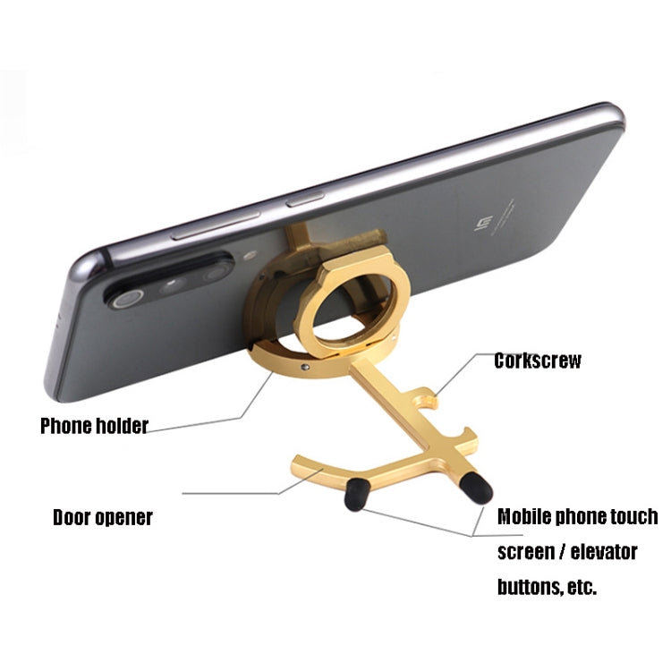 2 PCS EDC Door Opener Non-Contact Press Elevator Protection Keychain Pendant, Specification: OPP Packaging