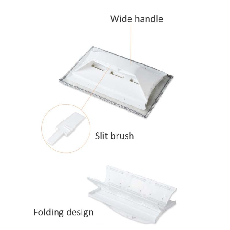 4 PCS Glass Wiper Groove Cleaning Brush Window Sill Gap Track Brush(White)