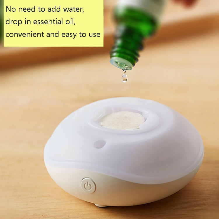 Mini Essential Oil Car Aroma Diffuser USB Portable Small Fragrance Diffuser Colorful Light Waterless Household Fragrance Diffuser, Colour: White(Anhydrous)