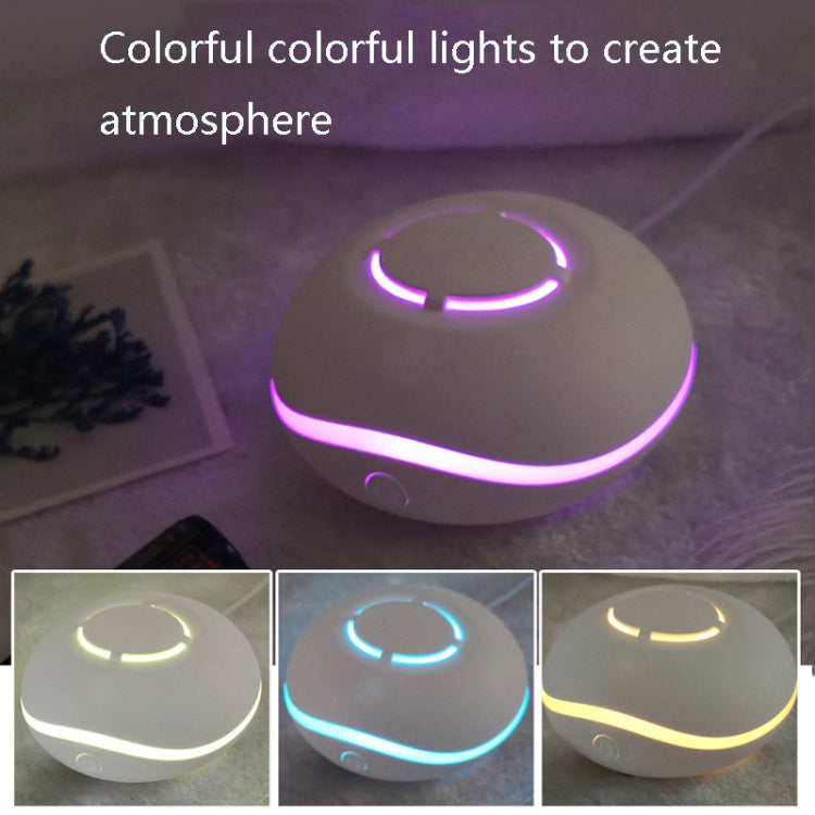Mini Essential Oil Car Aroma Diffuser USB Portable Small Fragrance Diffuser Colorful Light Waterless Household Fragrance Diffuser, Colour: White(Anhydrous)