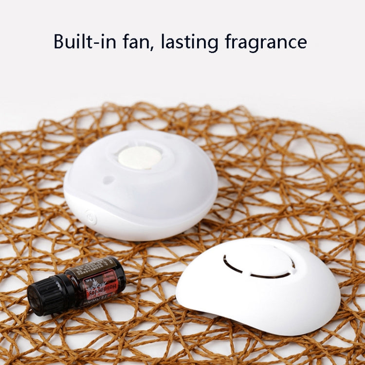 Mini Essential Oil Car Aroma Diffuser USB Portable Small Fragrance Diffuser Colorful Light Waterless Household Fragrance Diffuser, Colour: White(Anhydrous)