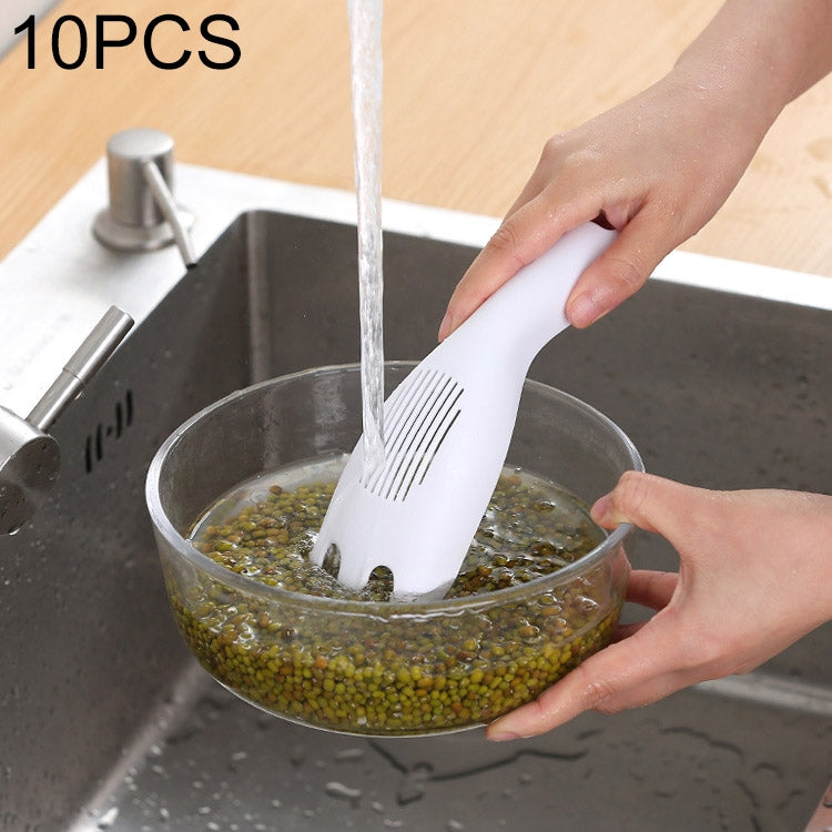 10 PCS Household Kitchen Portable Multifunctional Rice Washing Spoon Drainer