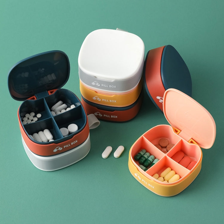 3 PCS Portable Flip Pill Box Sealed Environmental Protection Pill Box Mini Pill Box