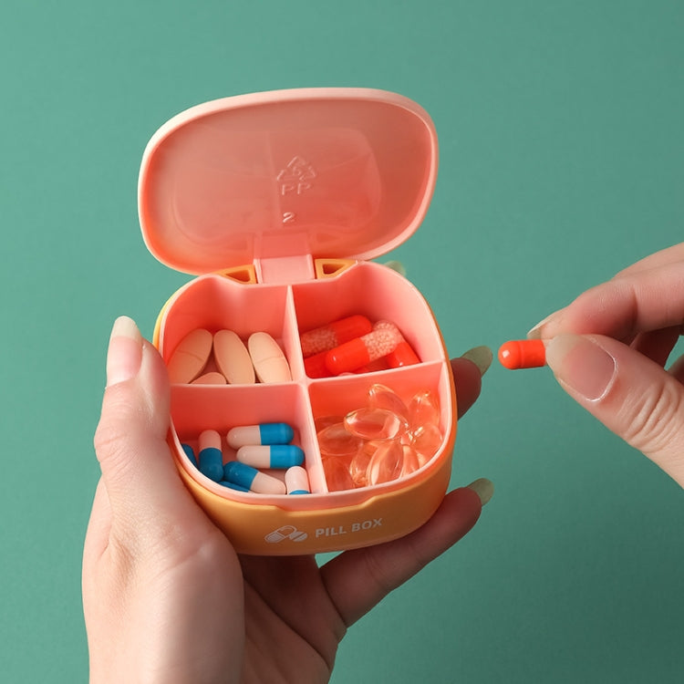 3 PCS Portable Flip Pill Box Sealed Environmental Protection Pill Box Mini Pill Box